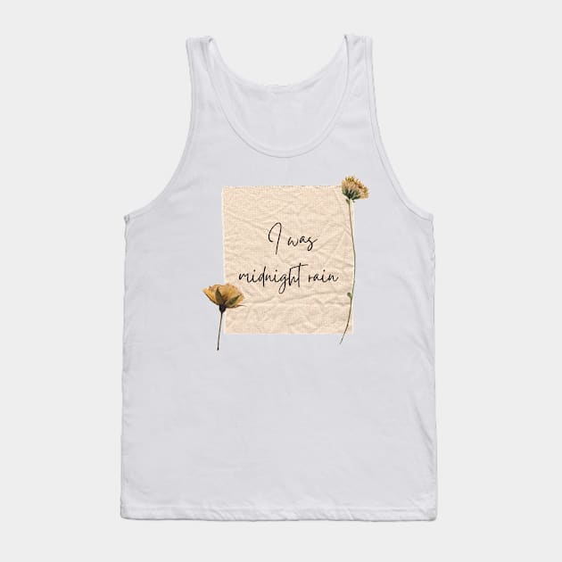 Midnights Rain Taylor Swift Lyric Classic Tank Top by OverNinthCloud